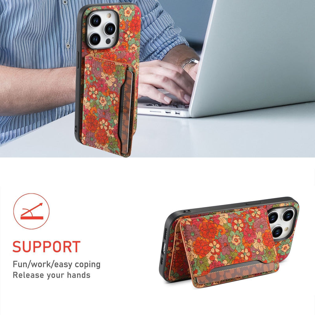 Protective Leather Case with Totem Pattern for iPhone 17 Pro