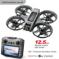 S156 Brushless RC Drone with Screen FPV Racing Drone, HD Camera, 4-Axis UAV with Optical Flow Positioning