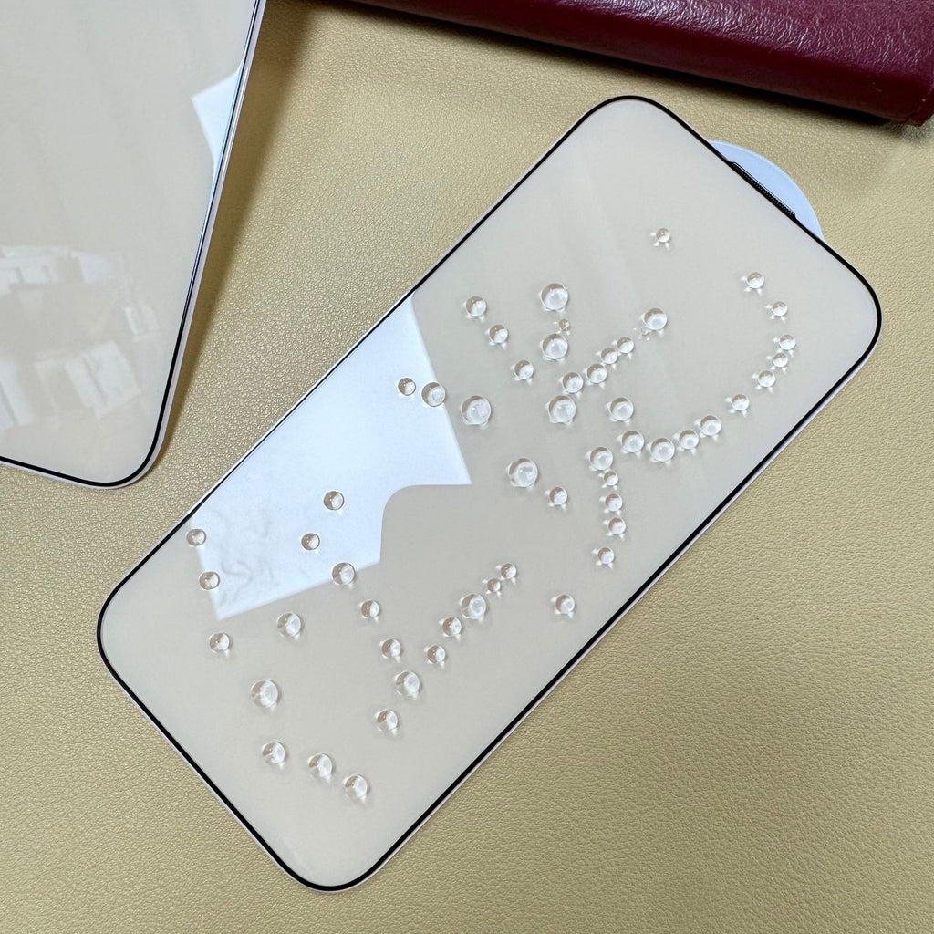 Protective Red Light Blocking Tempered Glass Film for iPhone 16 Pro Anti-Blue Light Eye Protection Film Suitable