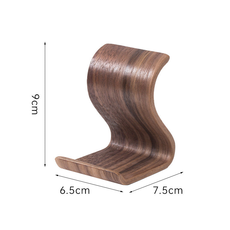 Mobile Phone Stand Portable Wooden Lazy Bracket Simple Desktop Creative TV Video Support Phone Holder