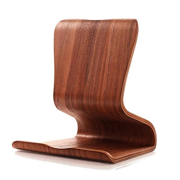 One-piece molded wooden laptop drawing bedside stand, computer storage, tablet charging rack