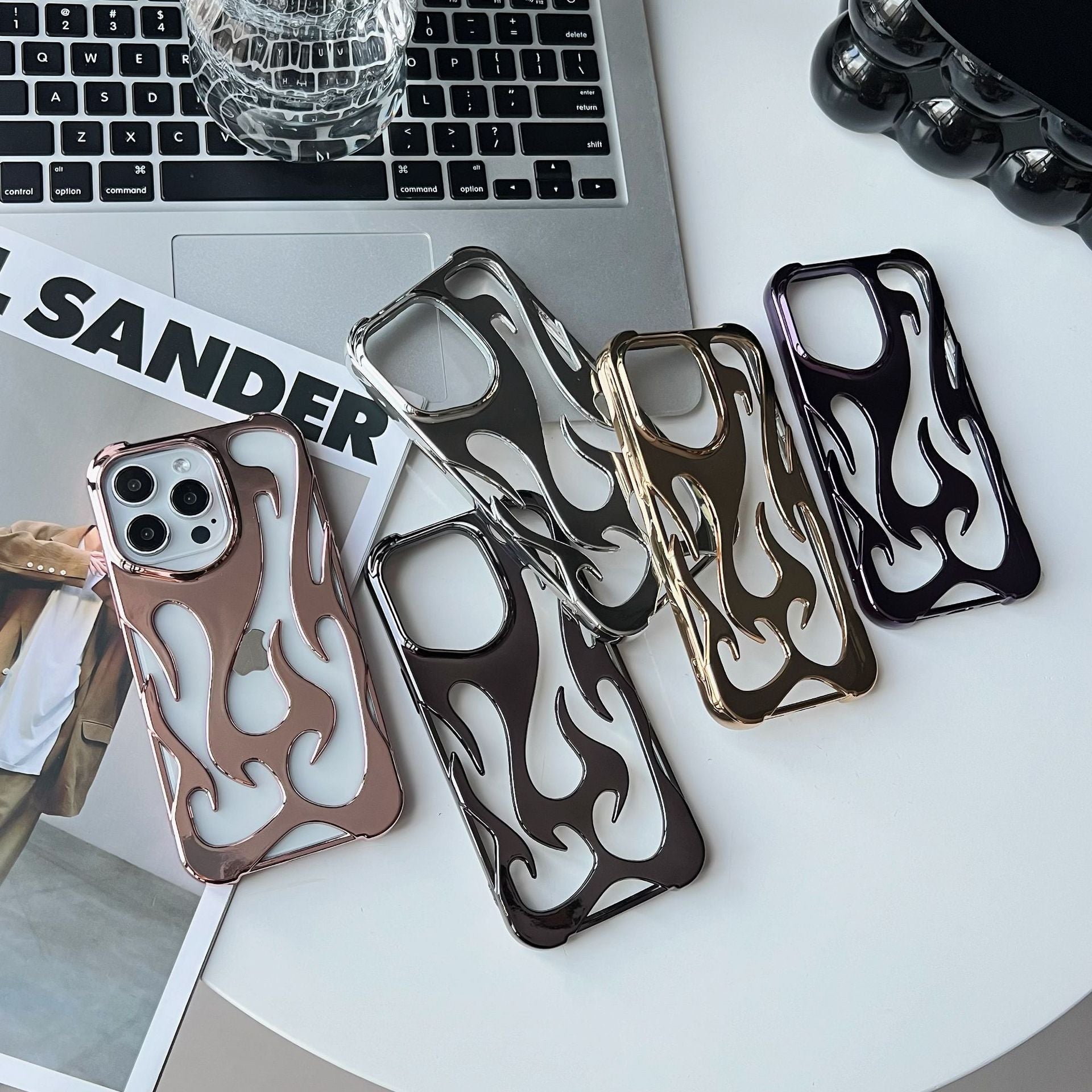 Summer heat dissipation hollow out suitable for iPhone 16 Promax phone case Apple 13 simple anti drop protective case