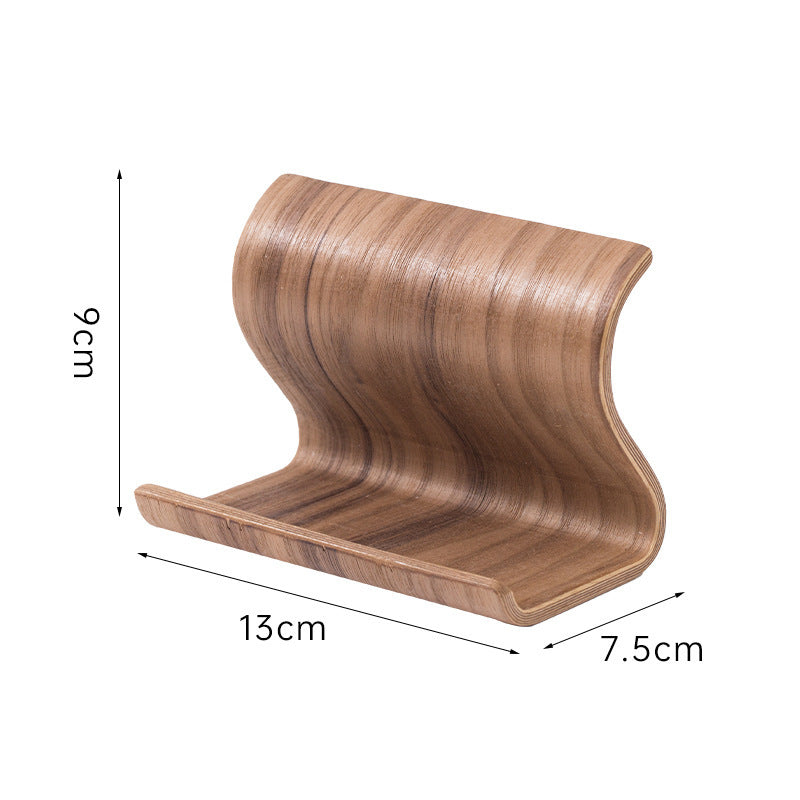 Mobile Phone Stand Portable Wooden Lazy Bracket Simple Desktop Creative TV Video Support Phone Holder