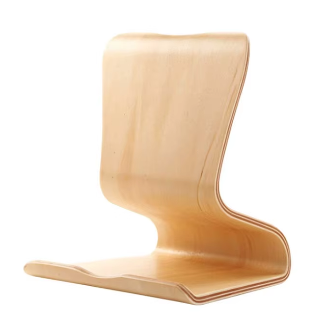 One-piece molded wooden laptop drawing bedside stand, computer storage, tablet charging rack