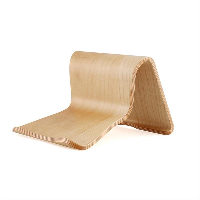 One-piece molded wooden laptop drawing bedside stand, computer storage, tablet charging rack